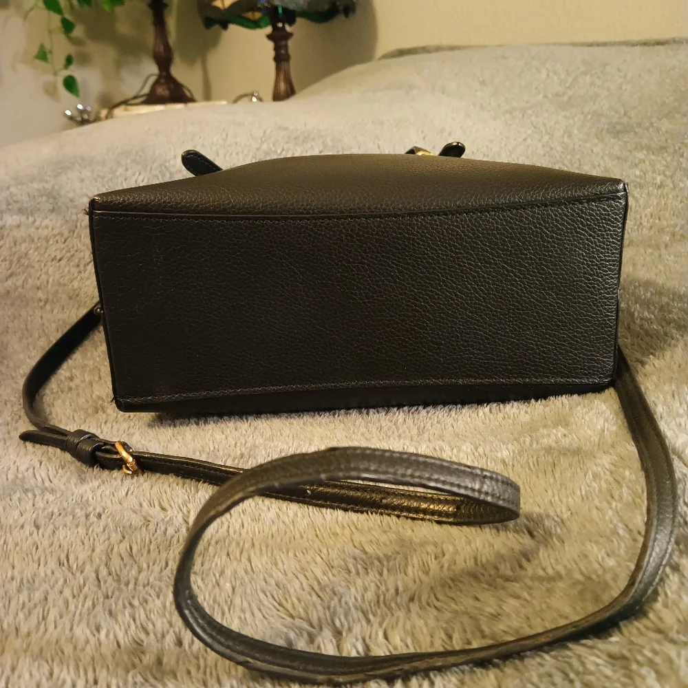 Coach black leather