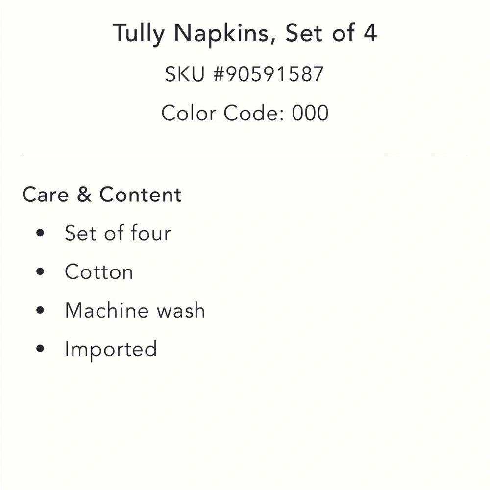 Tully Napkins, Set of 4