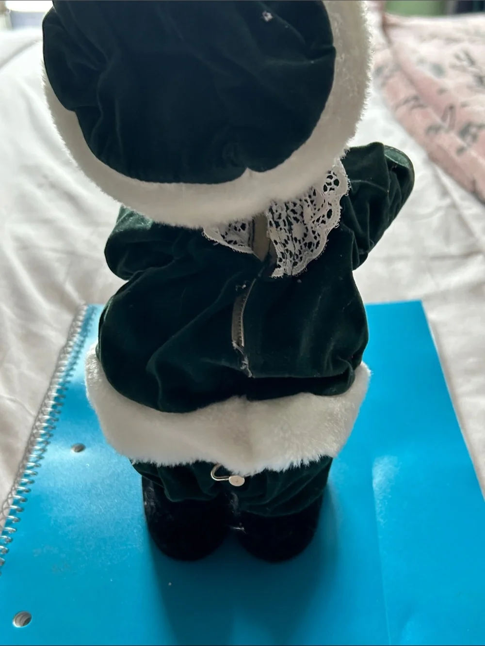 Festive Animated Musical “Jingle Bells” Revolving Holiday Bear 11” Tall New