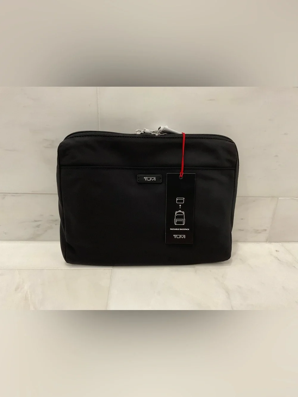 NEW TUMI Voyageur JUST IN CASE Nylon Packable 17.0” Backpack - SOLID BLACK