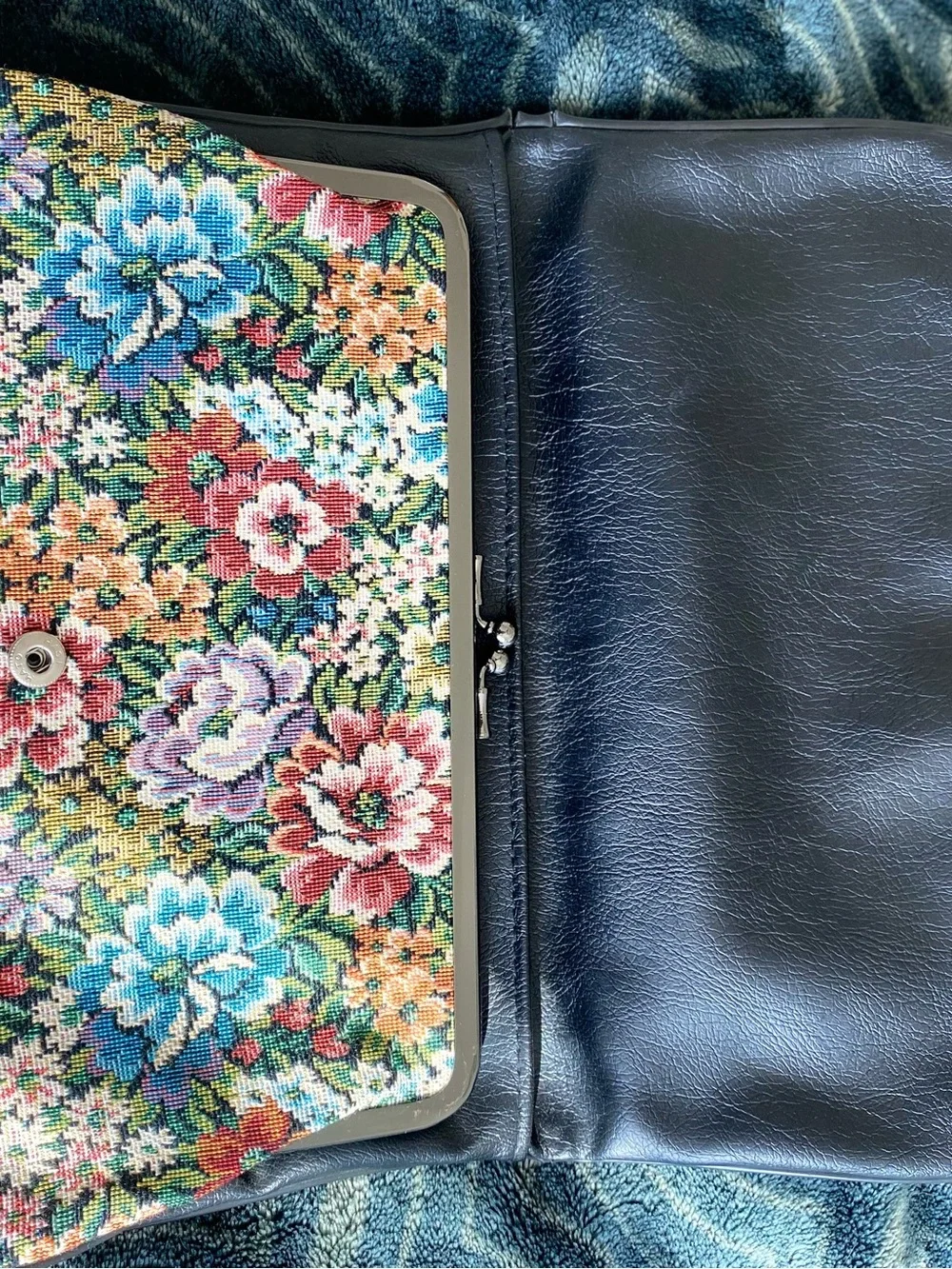 Vintage floral needlepoint