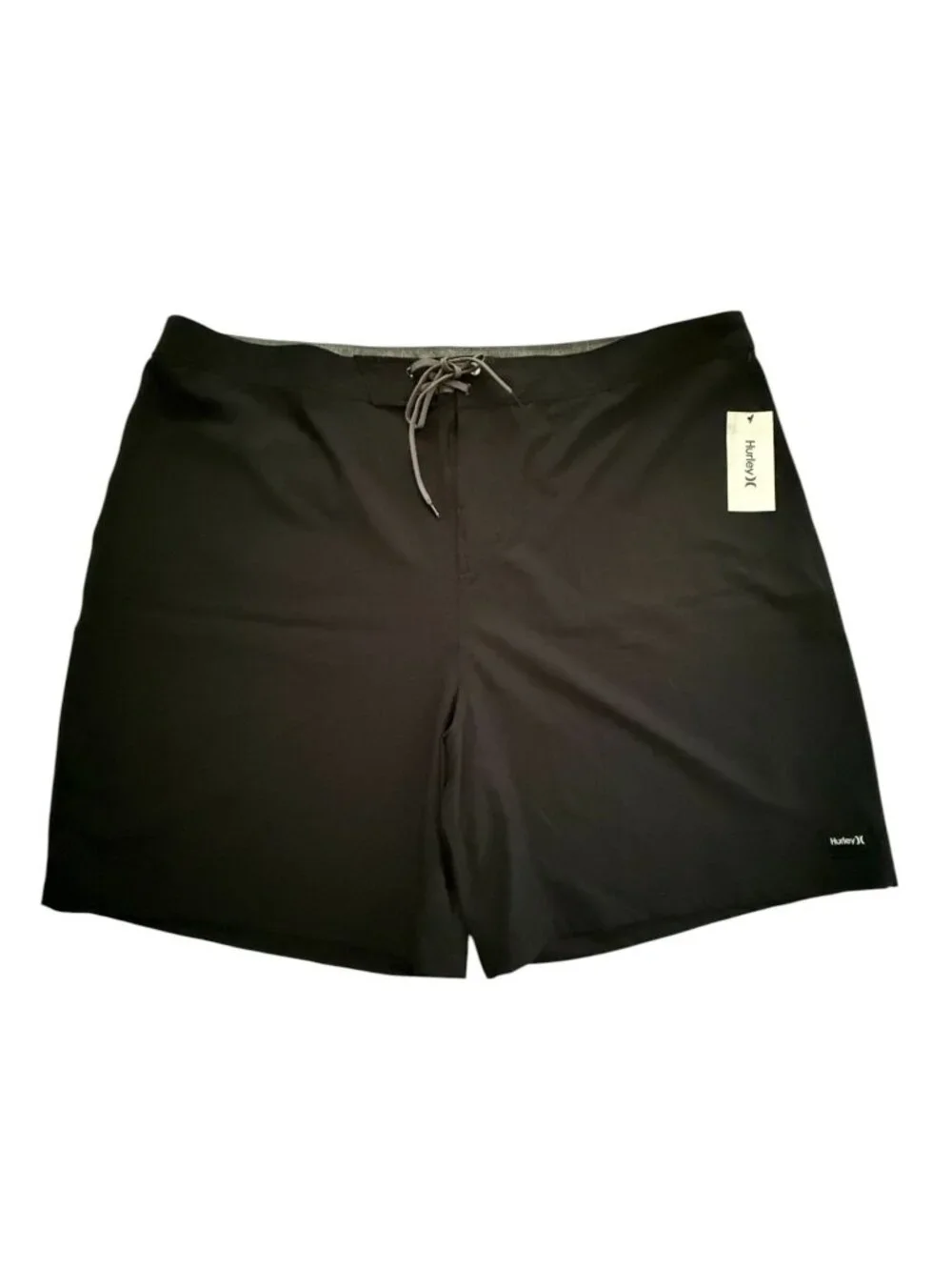 NWT Hurley Phantom One and Only Big and Tall Solid Boardshorts Size 46 Black