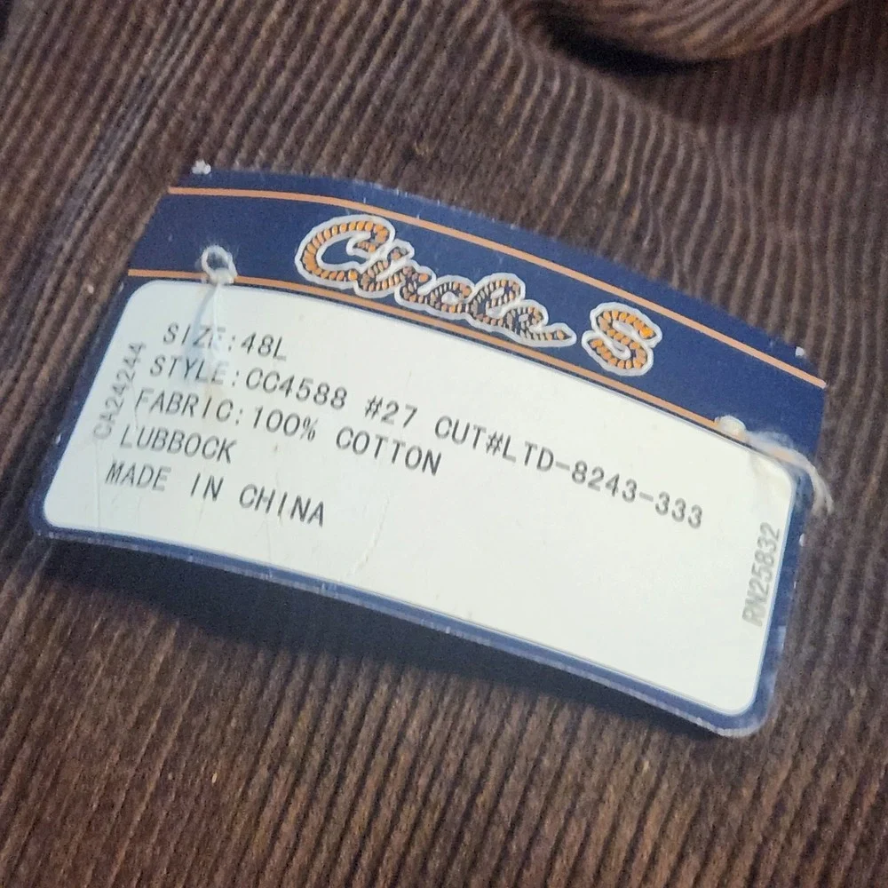 Circle S circle corduroy