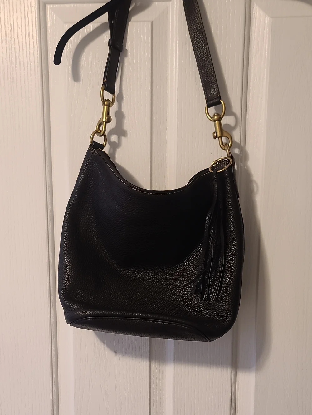 Coach Pebbled Leather Bucket Bag