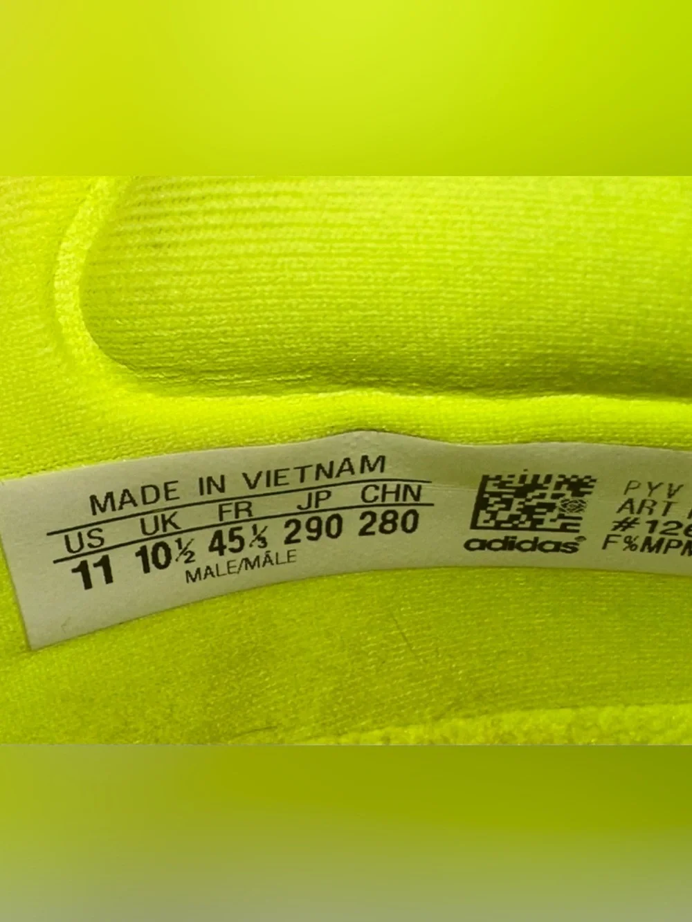 adidas vibrant neon