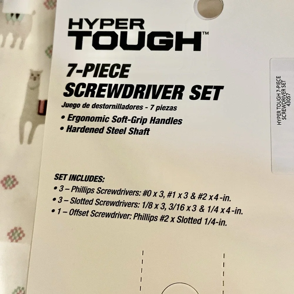 Hyper‎ Tough: 7pc Screwdriver Set With Offset Hard To Reach Screwdriver