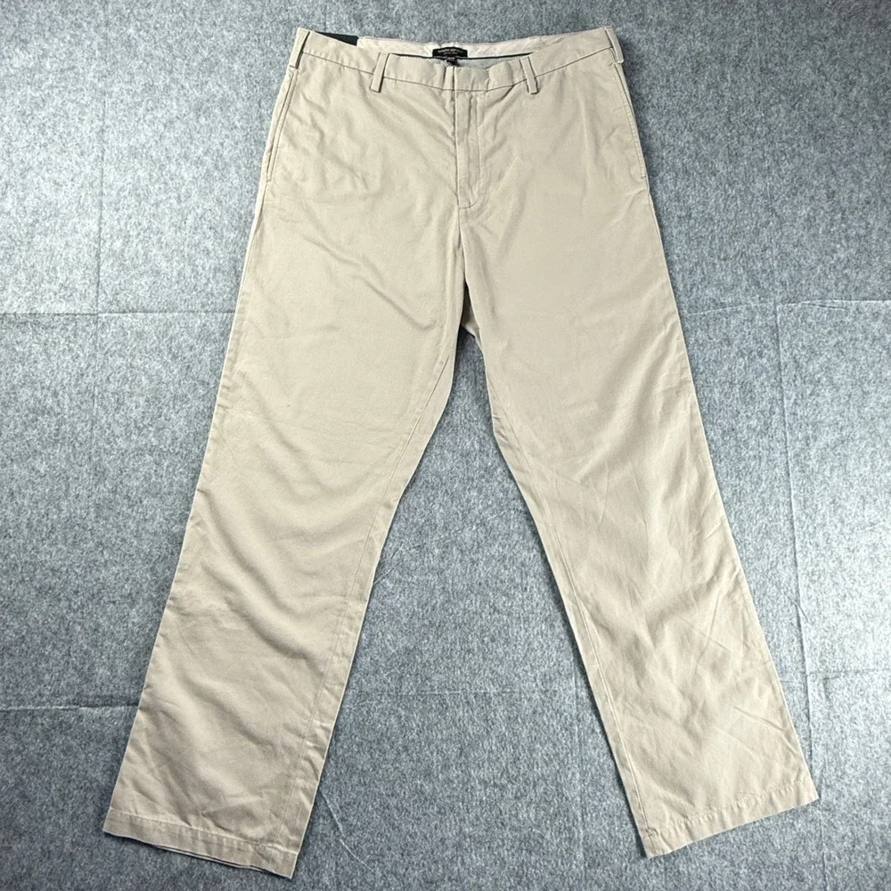 Banana Republic Gavin Chino‎ Pants Mens 40x36 Khaki Tan Straight Leg New NWT