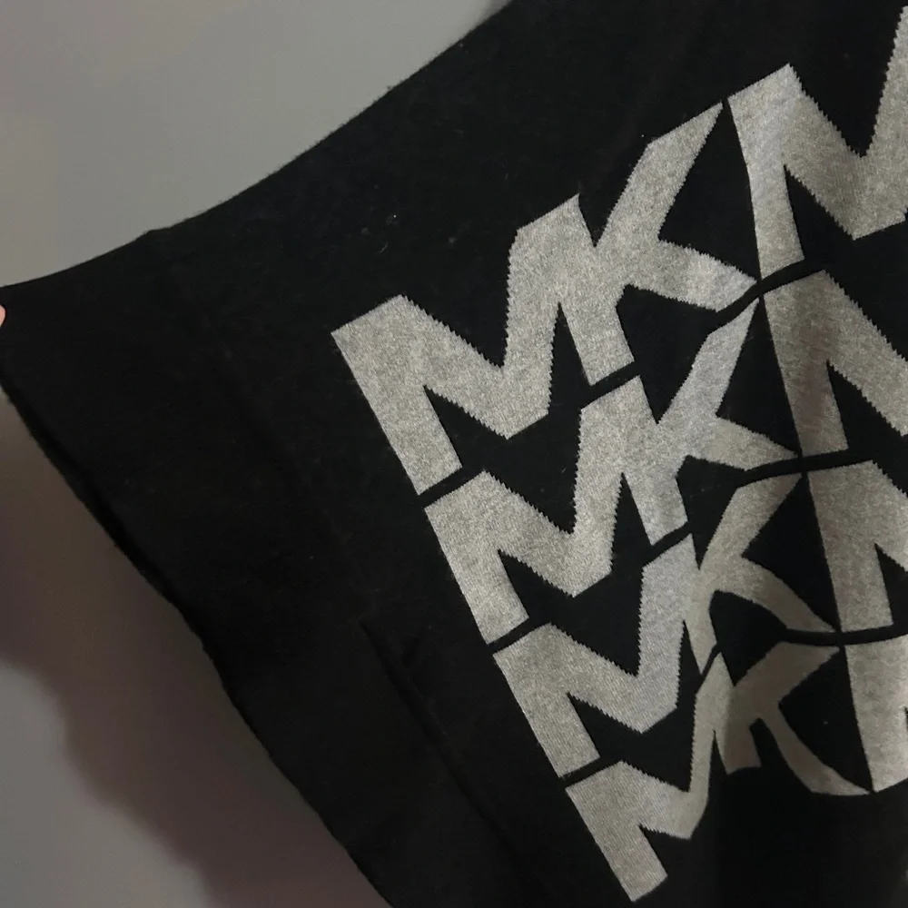 Michael Michael Kors logo-print roll-neck poncho