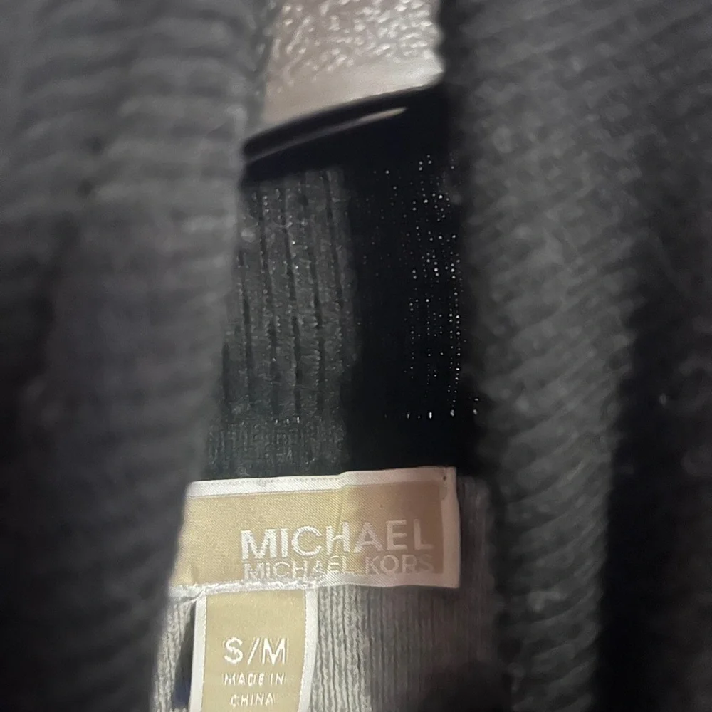 Michael Michael Kors logo-print roll-neck poncho