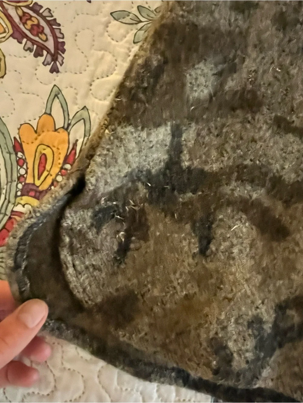 Vintage Youth Sleeping Indian Design Wool Hunting Jacket Large Camo Heavy Duty