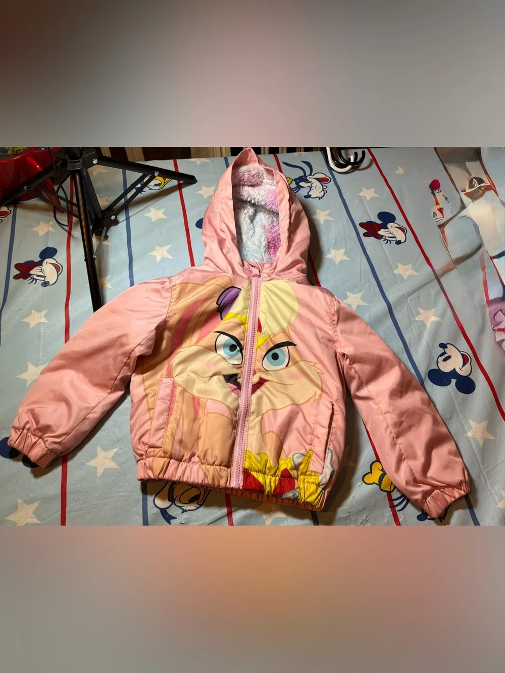 Members only space jam looney tunes child jacket size 4