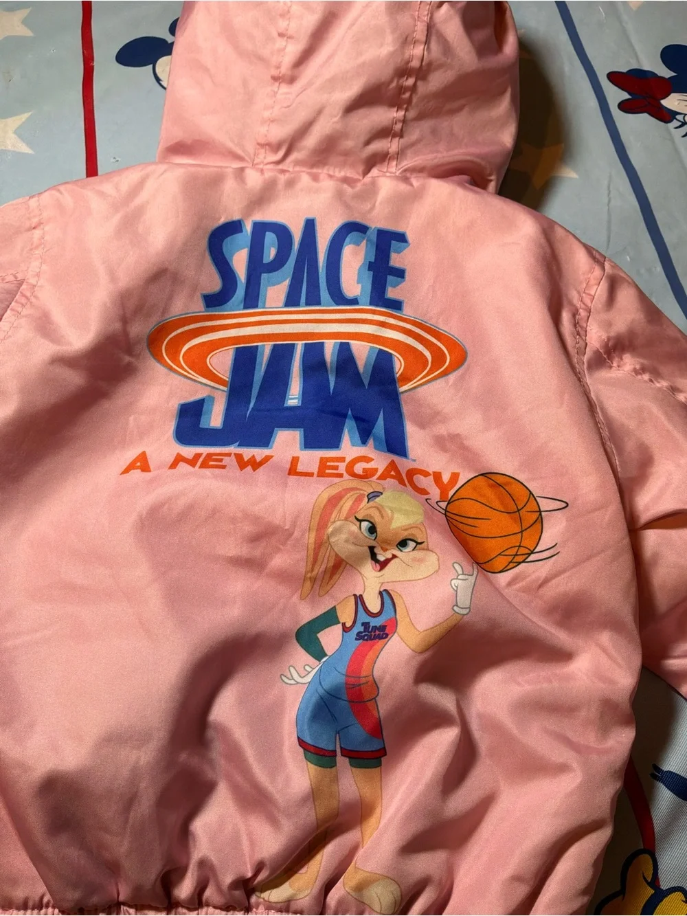 Members only space jam looney tunes child jacket size 4