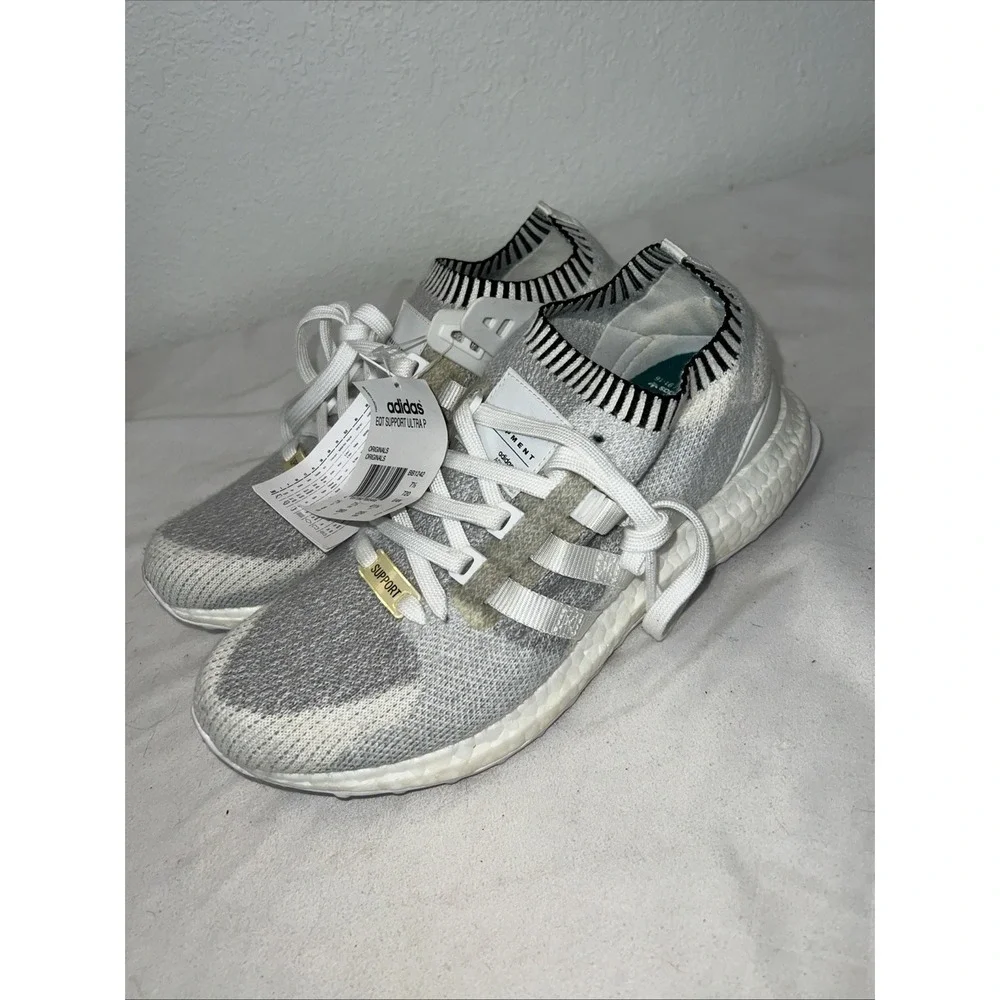 Adidas EQT Support Gray Cream Mens Sz 8 Primeknit Running‎ Shoes BB1242 2016