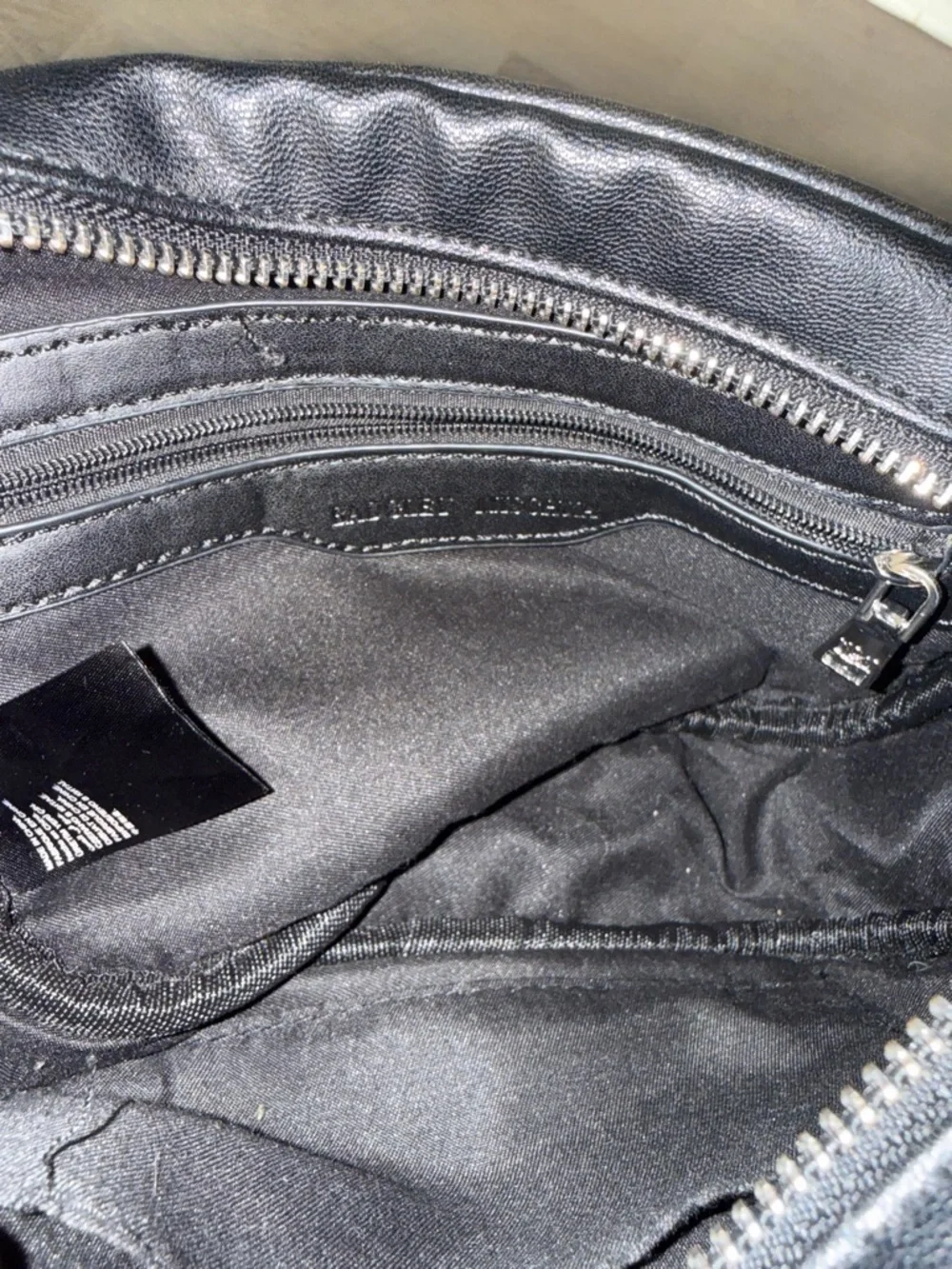 Badgley Mischka Black Quilted Chevron Camera Bag