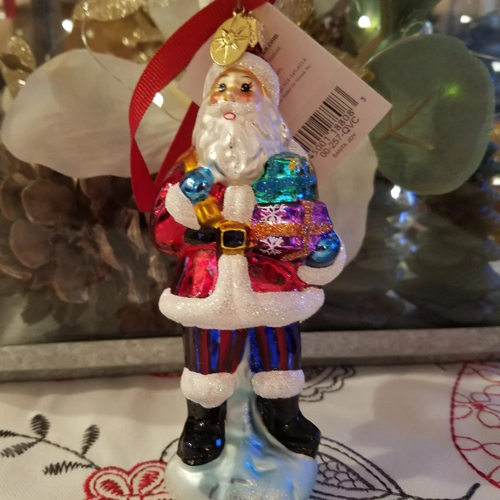 Christopher Radko Santa Claus Joy Ornament with tags