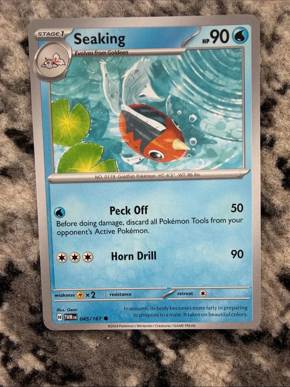 Goldeen & Seaking Evolution Lot | Pokémon 151 + Twilight Masquerade | ✨5/$25✨