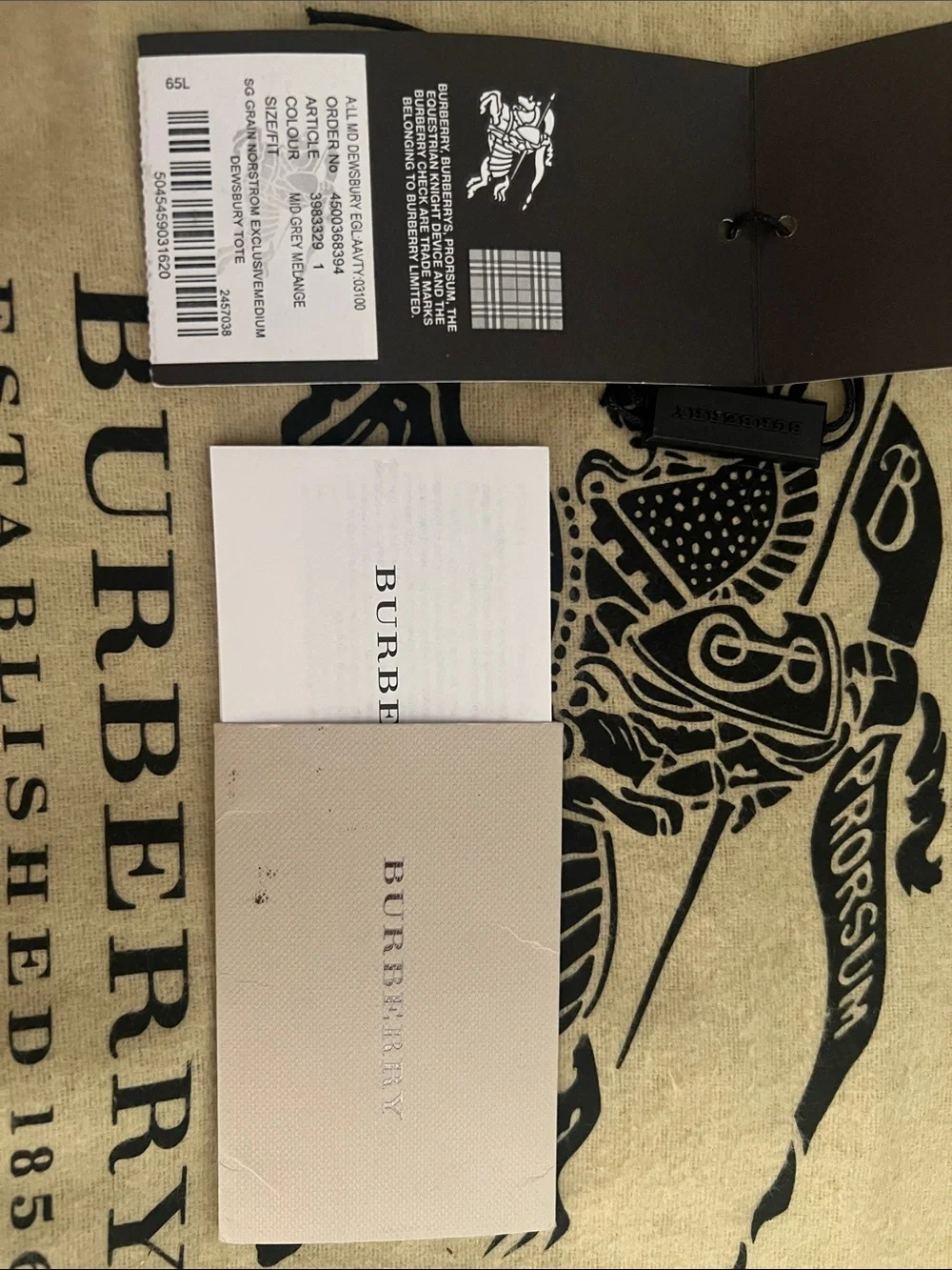 Burberry classic grey