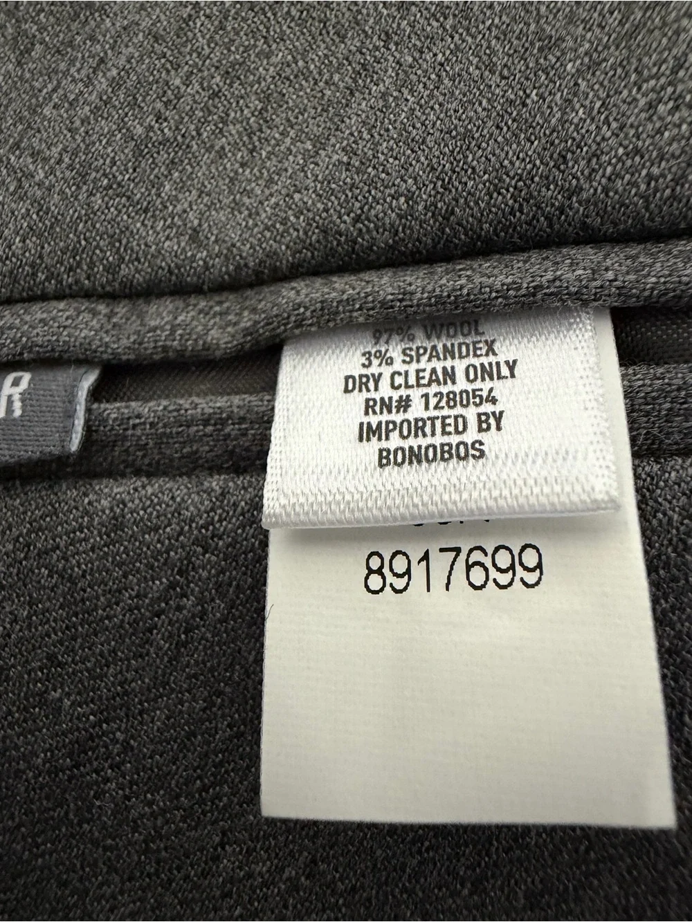 Bonobos 36r pants