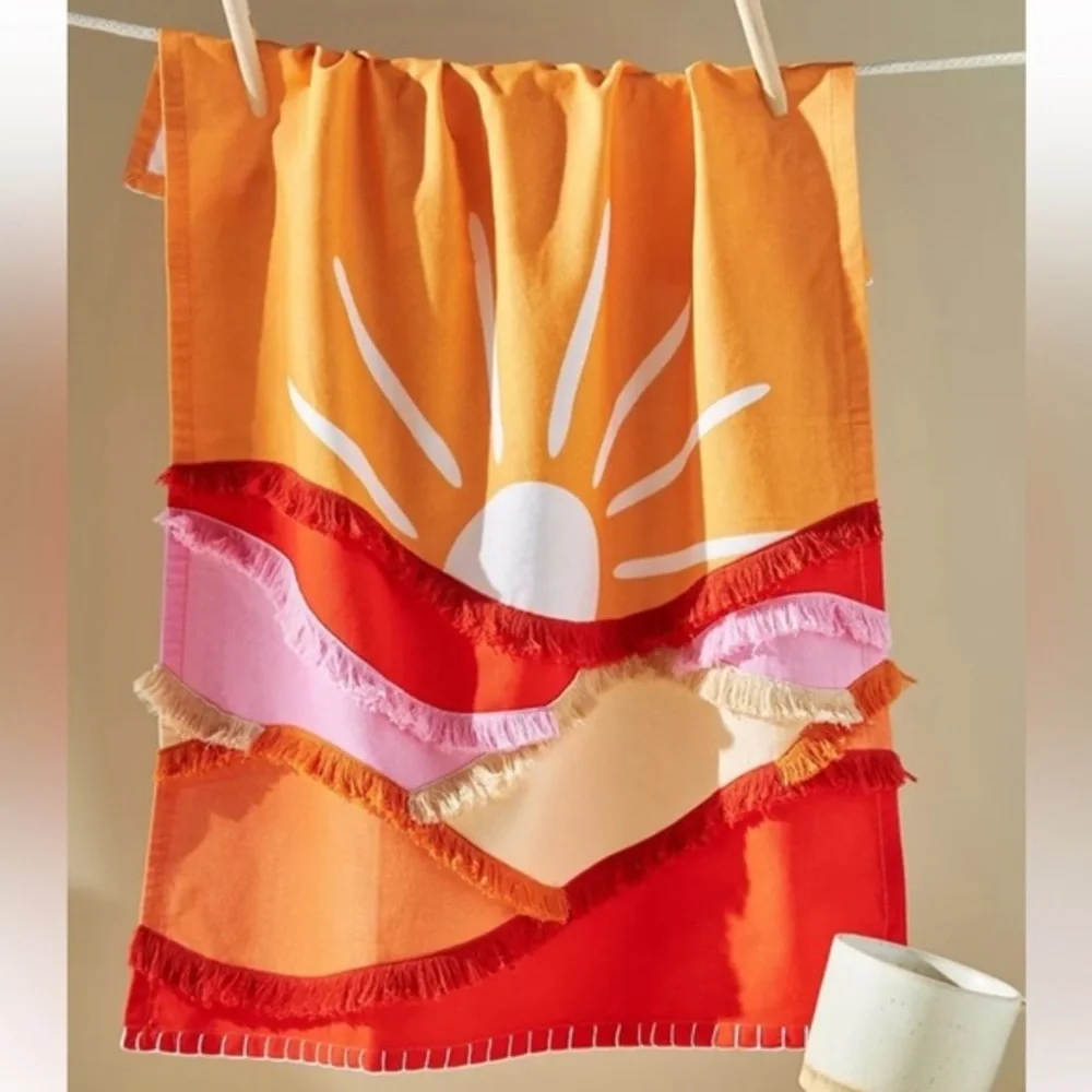 New🌟 Anthropologie-Sunscape Dishtowel