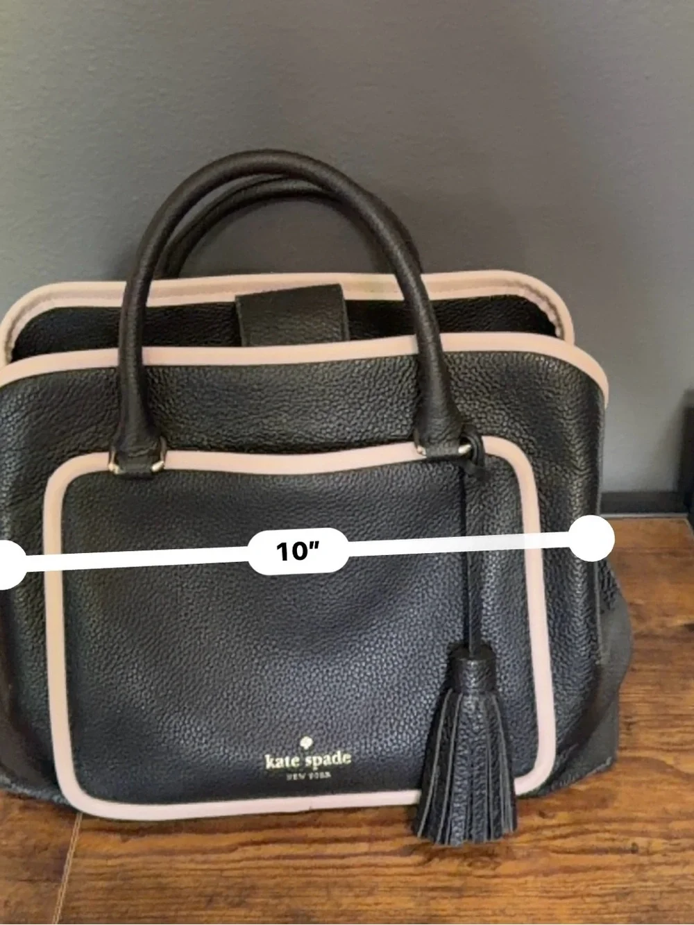kate spade structured pebbled