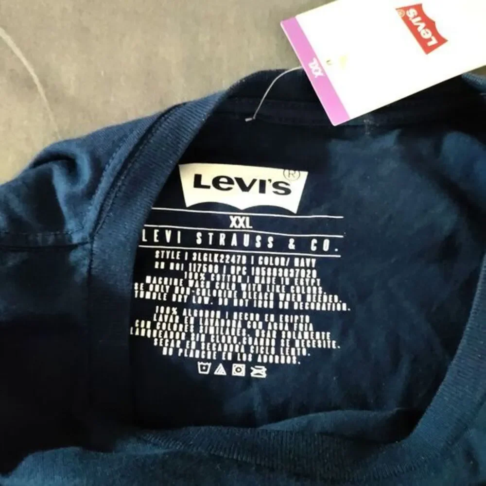 Levi Strauss Mountain Graphic Logo Long Sleeve Pullover Crewneck XXL-NWT Vintage