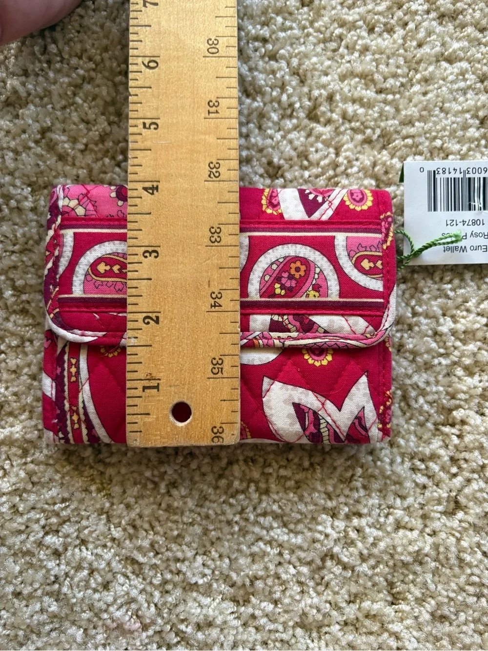 Vera Bradley compact quilted