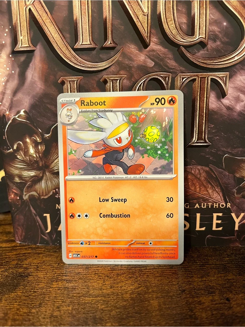 Raboot Pokémon Trading Card Ascended Heroes 037/217