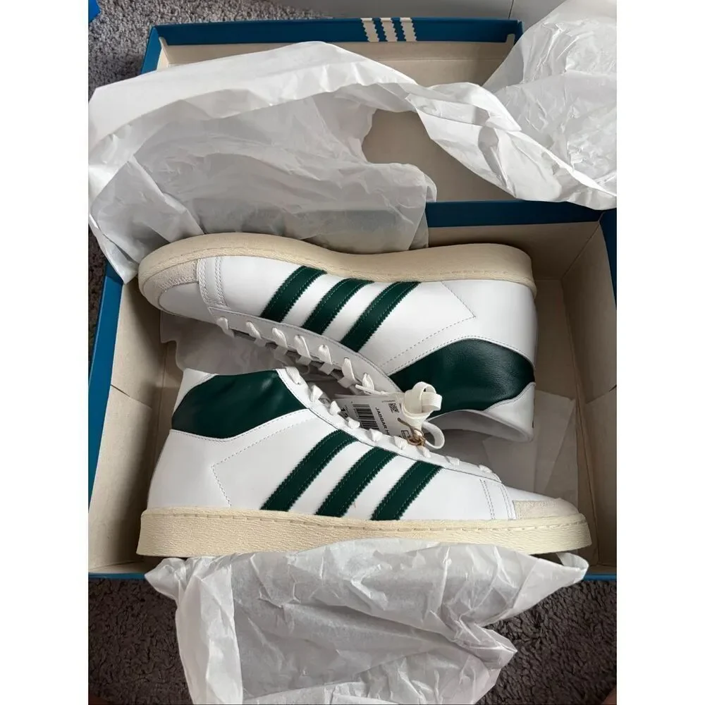 NEW IN BOX Adidas Originals Jabbar Hi Mens Size 12 White Collegiate Green