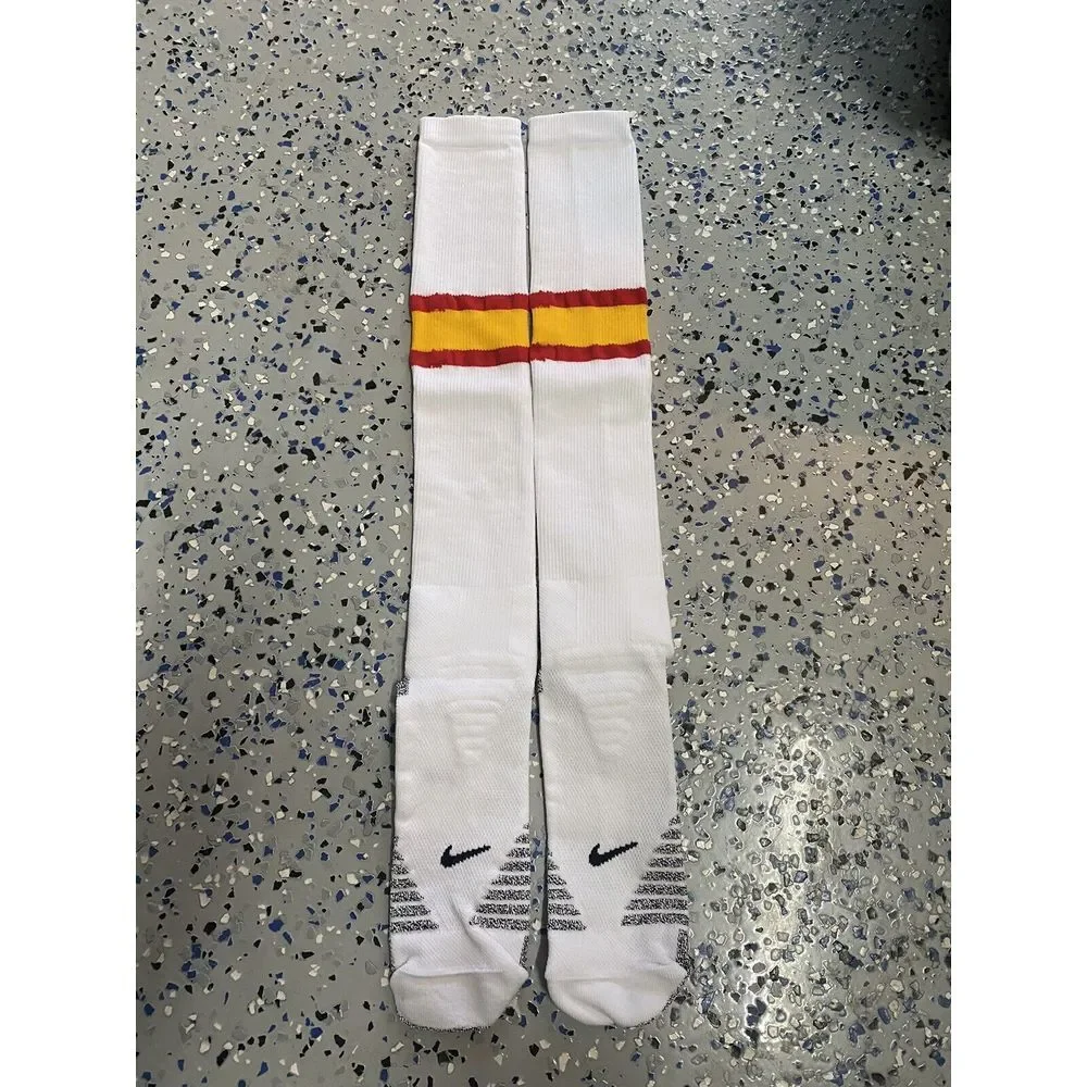 Nike NFL  Authentics Socks Quick Grip XL White Red Player Team Issued New Chiefs