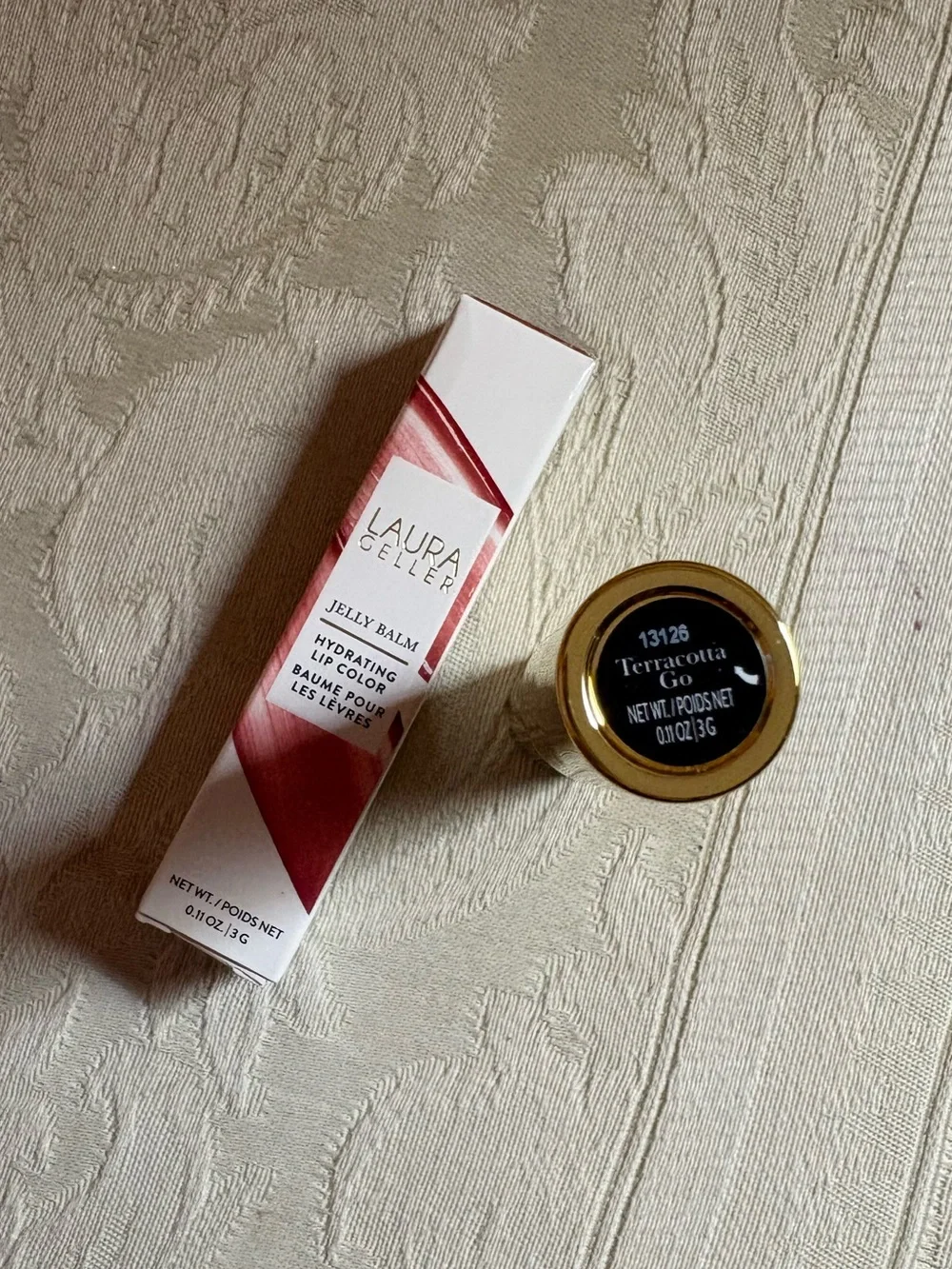 Laura Geller Jelly Balm Lipgloss Lipstick in Terracotta Go BNIB