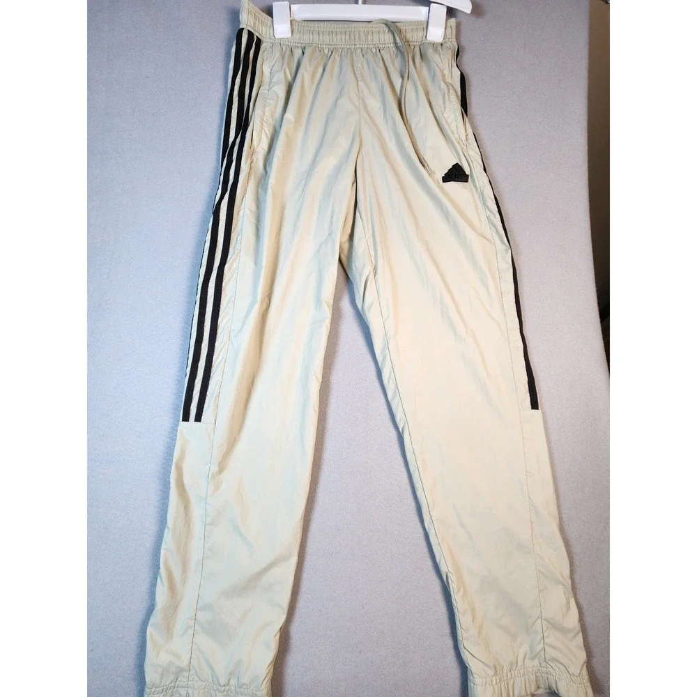 Adidas Mens Tiro Active Pants Cream Mesh Lined Joggers Medium