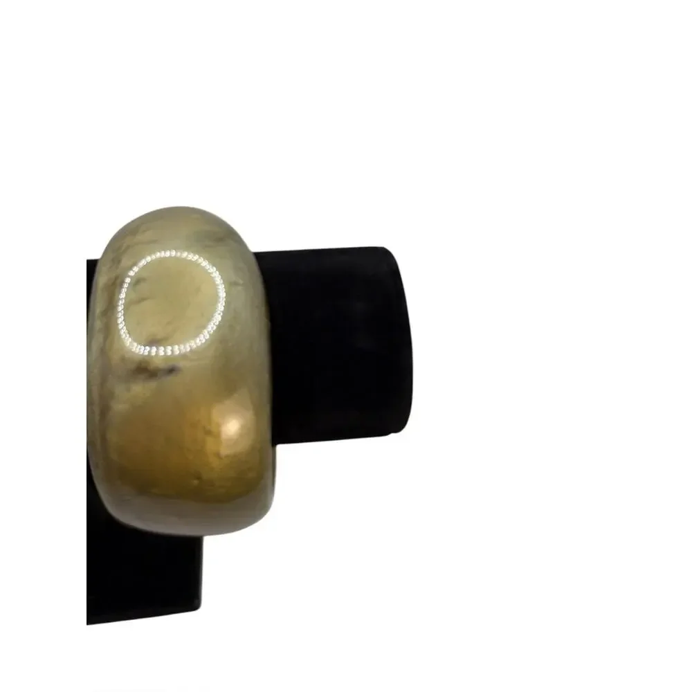 Chunky Gold Tone Bangle Bracelet