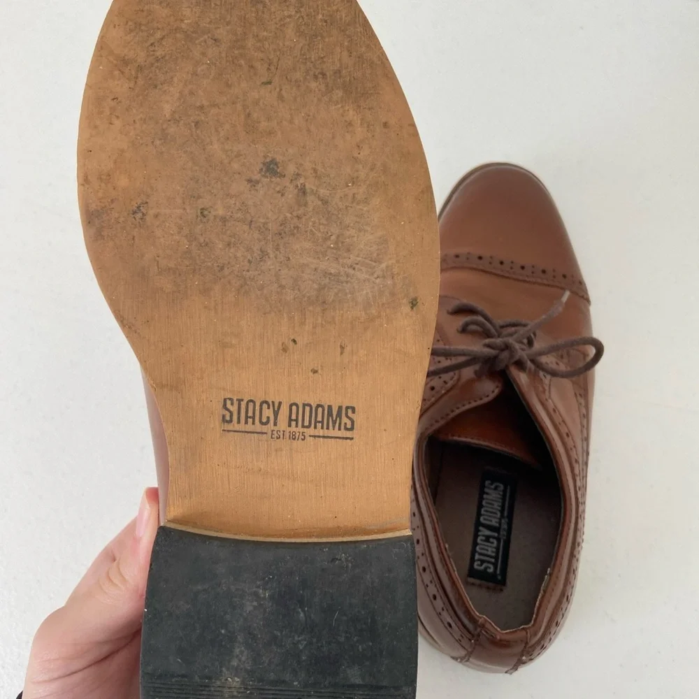 Stacy Adams boy’s Dickinson Oxford‎ lace up shoes — size 1