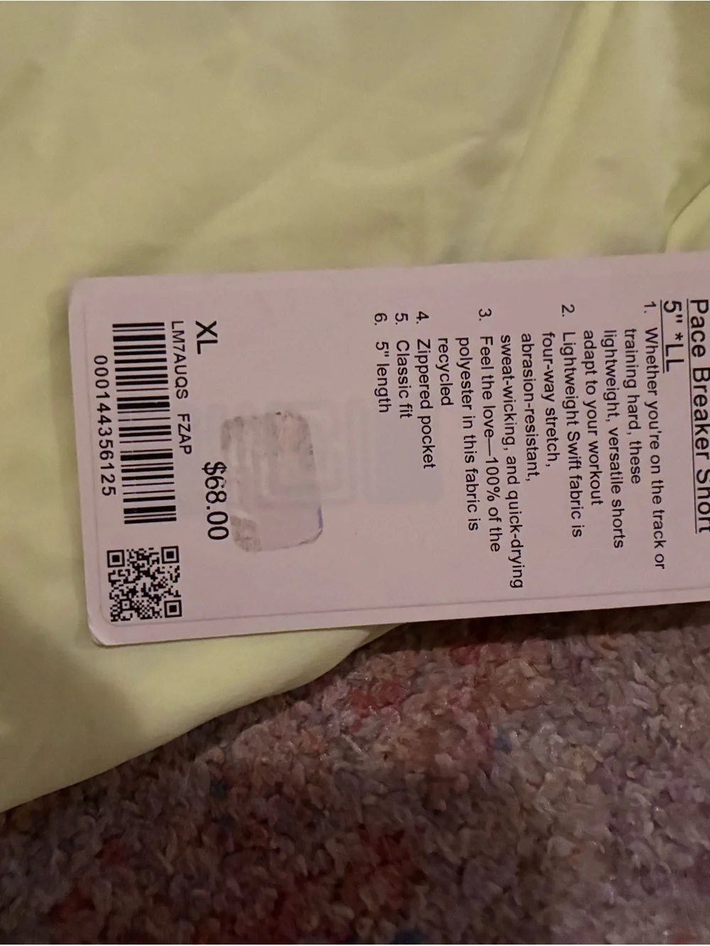 lululemon athletica neon green