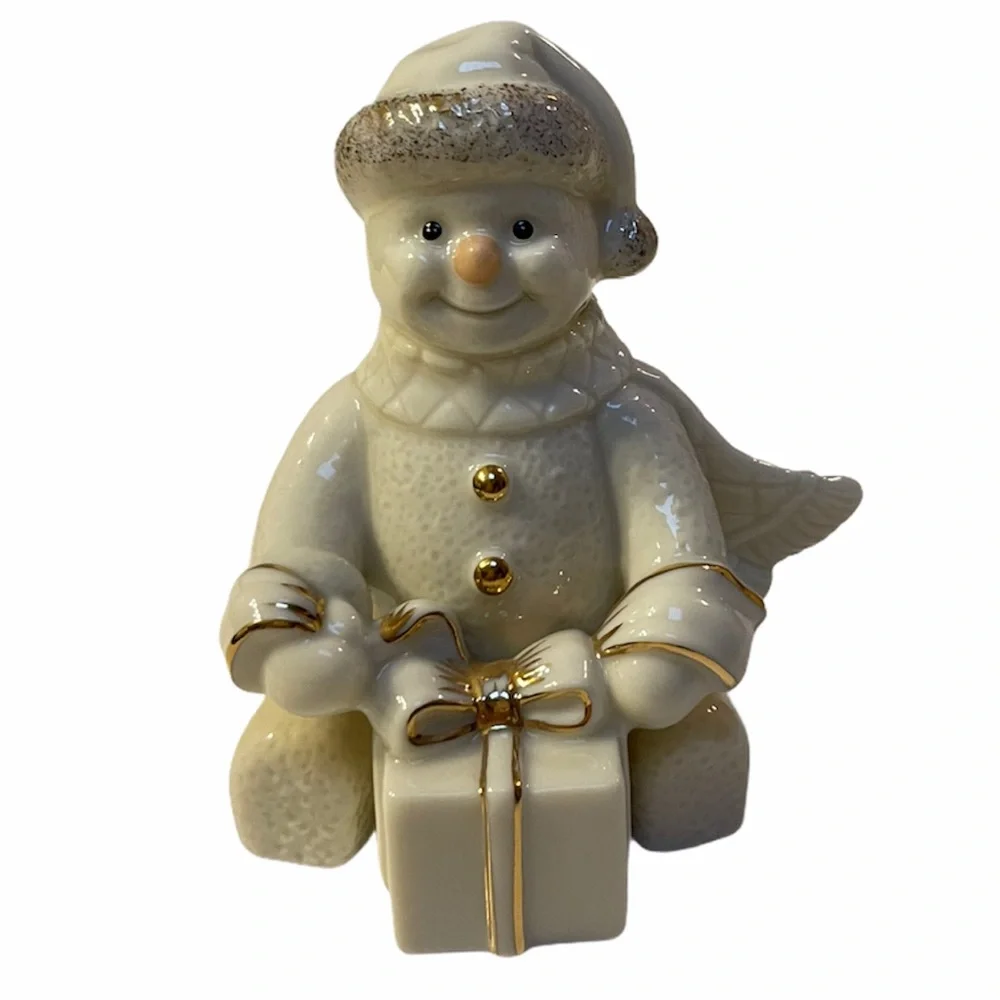 Lenox Snowman Snowy Gift Retired Vintage Christmas Decor Collectible Ornaments