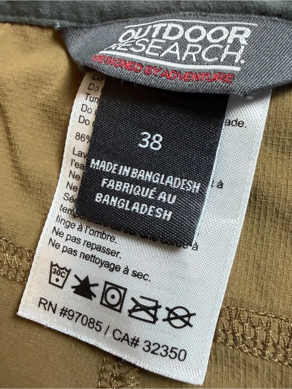 Outdoor Research Ferrosi Pants Men’s 38x30 Stretch Hiking Outdoors Camping