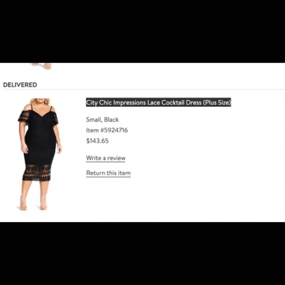 City Chic elegant black