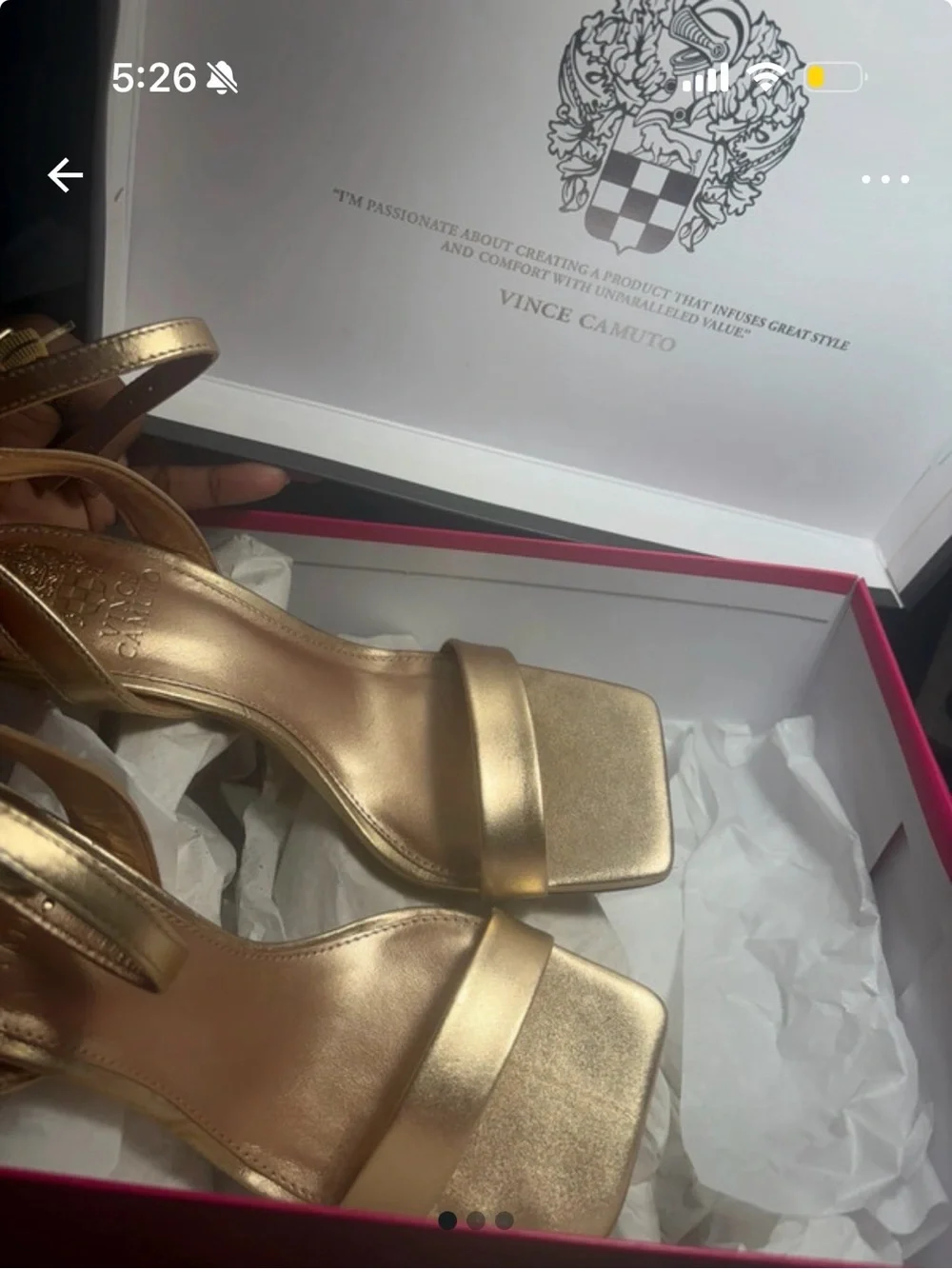 Egyptian Gold Metallic Nappa Women's Sandals