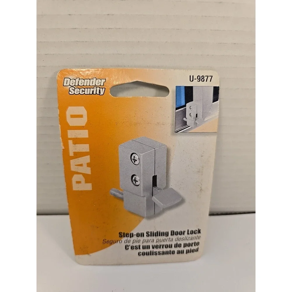 Defender Security Patio Step-on Sliding‎ Door Lock U9877 NEW