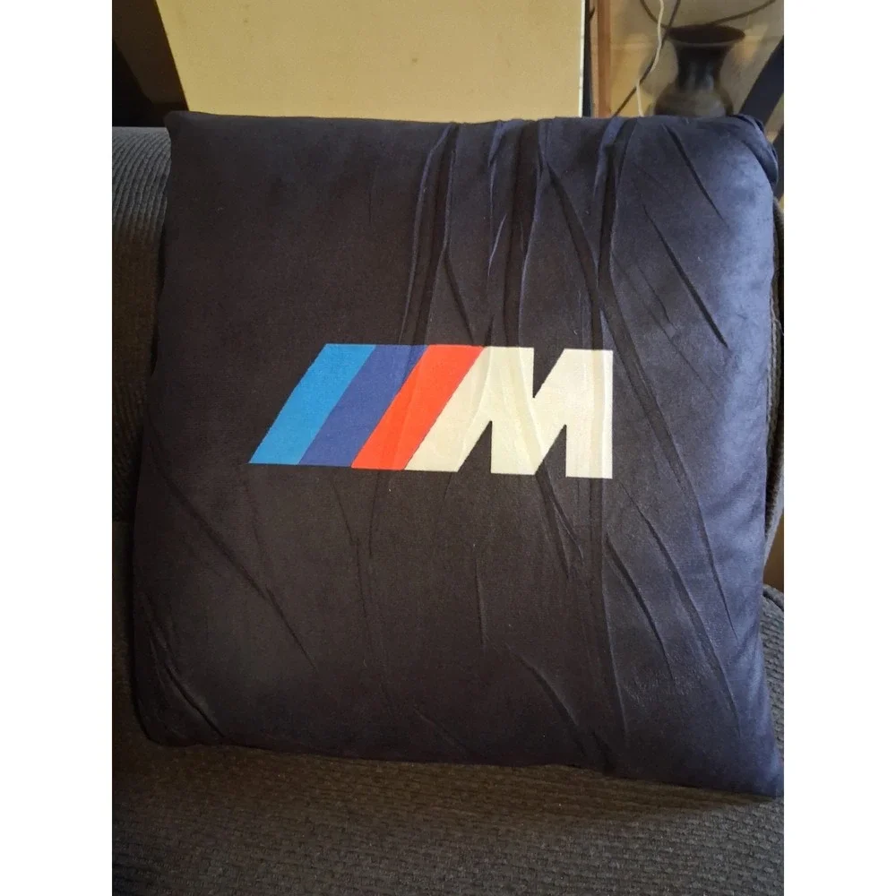 BMW M Print pillow case Car decor Double Sided Throw Cushion Cover Sofa‎