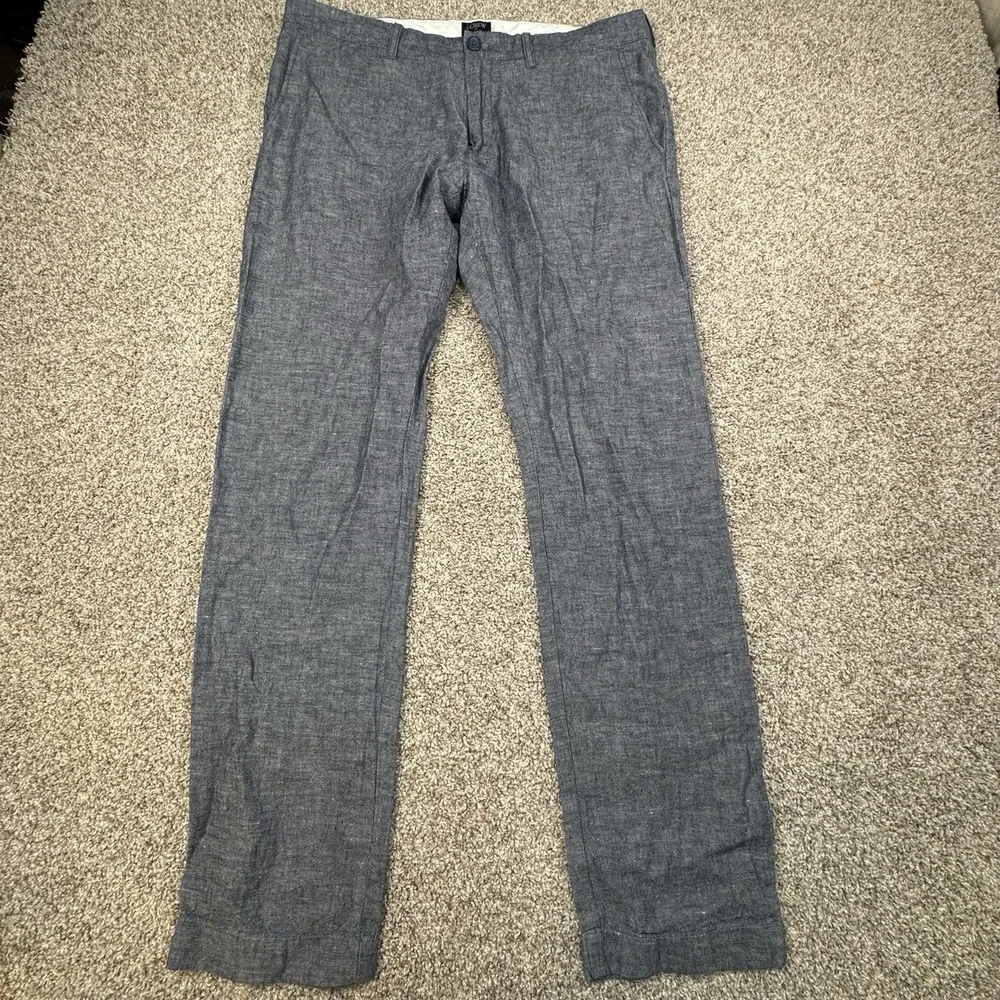 J Crew The‎ Driggs Pants Mens Size 33x32 Navy School Preppy Classic