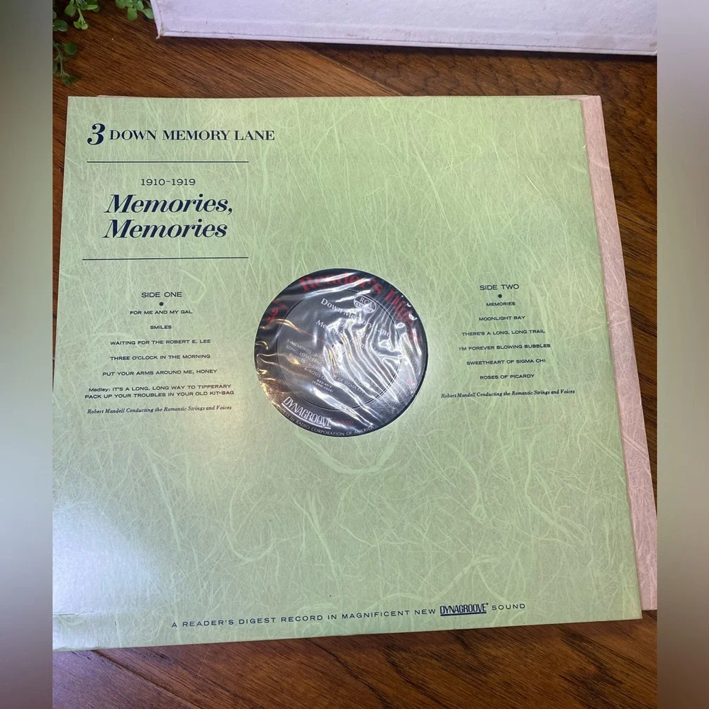 Down Memory Lane Record Box Set this box