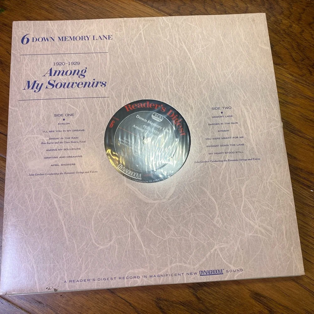 Down Memory Lane Record Box Set this box