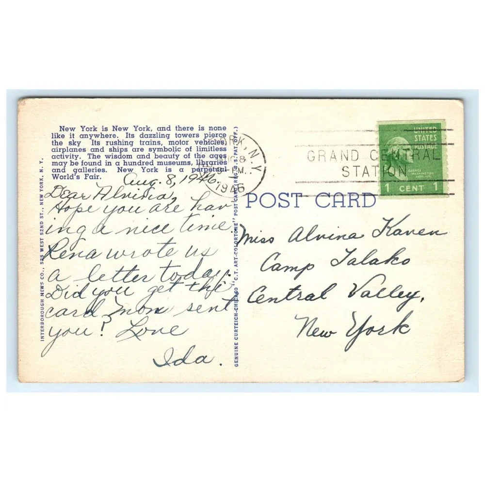 American Vintage vintage postcard