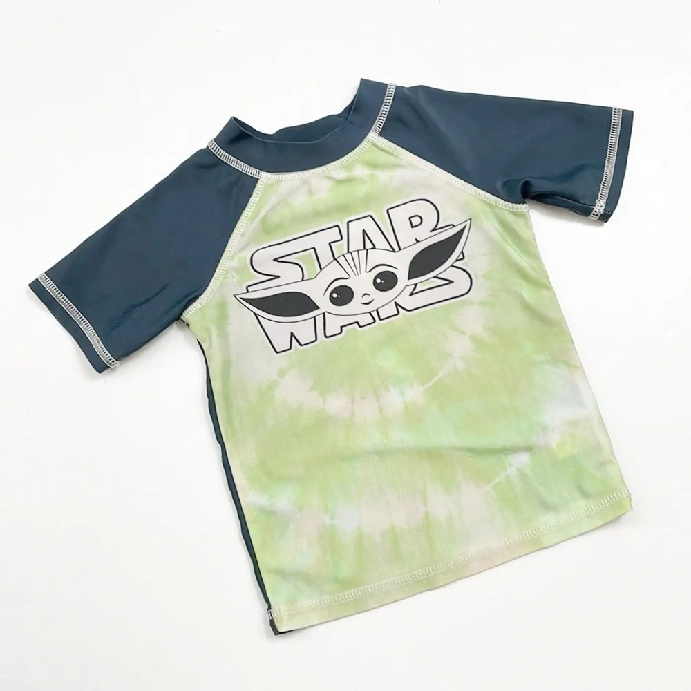 Star Wars Yoda baby boys swim rash guard