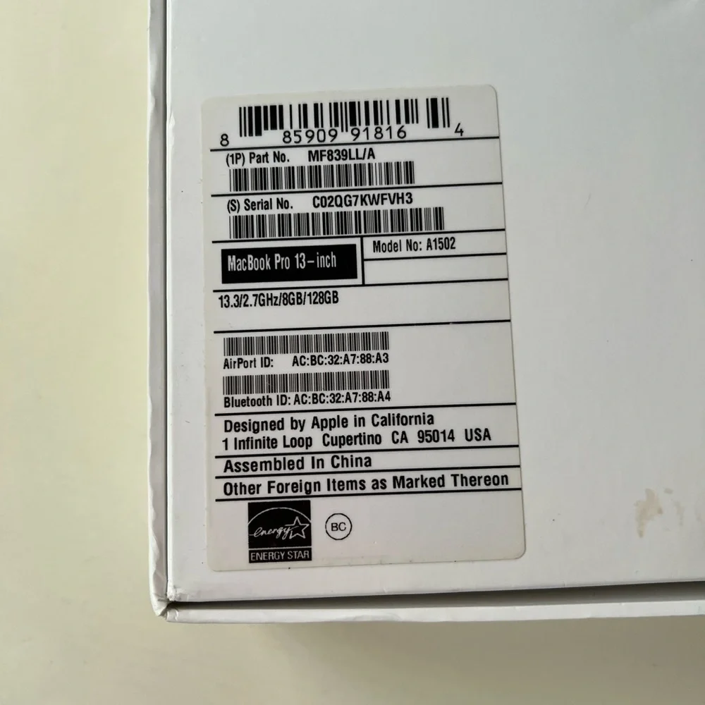 Apple macbook pro