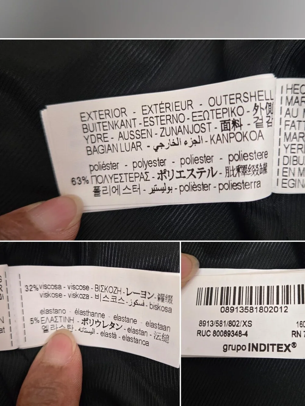 Zara heather charcoal