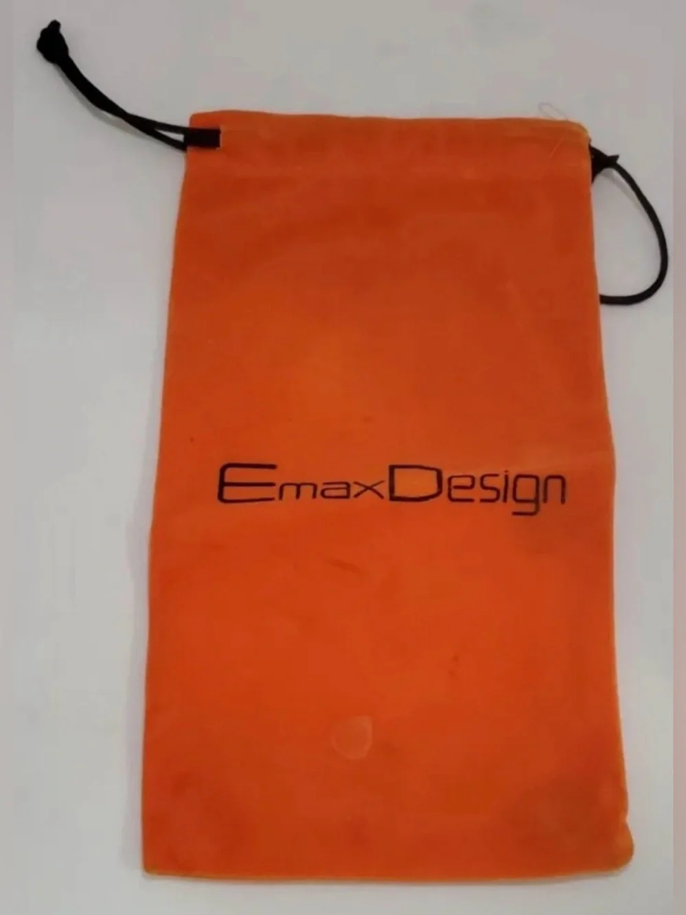 EmaxDesign Orange Drawstring Pouch Bag