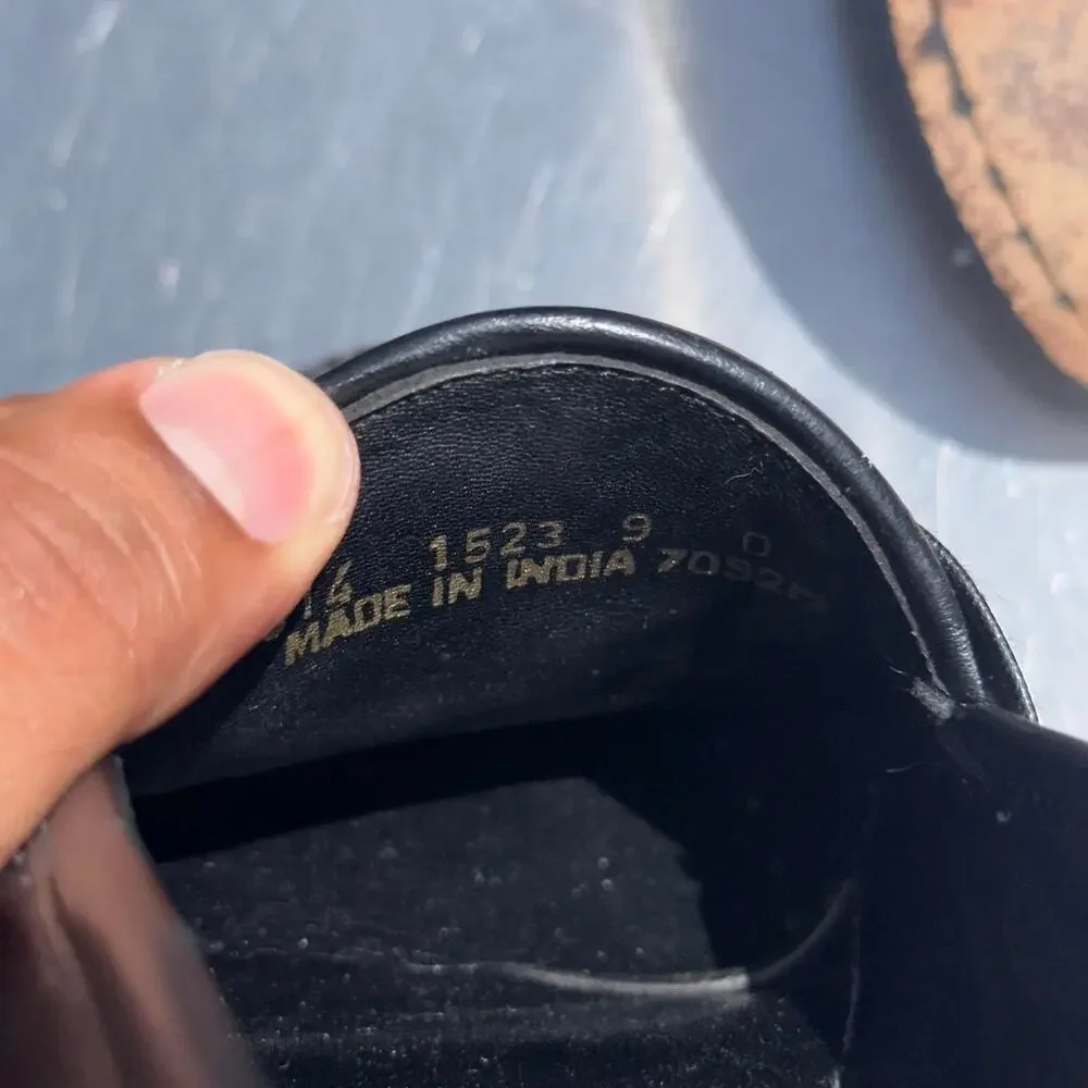 Towncraft black leather