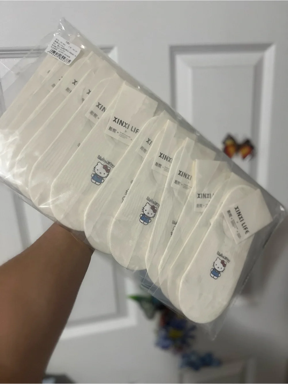 Hello Kitty No-Show Socks 12 Pairs